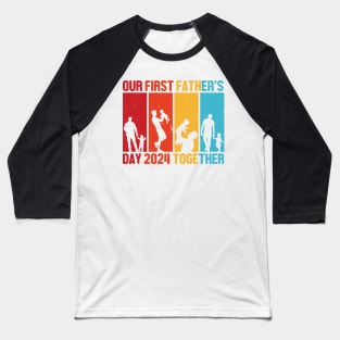 First fathers day 2024 Retro Gift for Father’s day, Birthday, Thanksgiving, Christmas, New Year Baseball T-Shirt